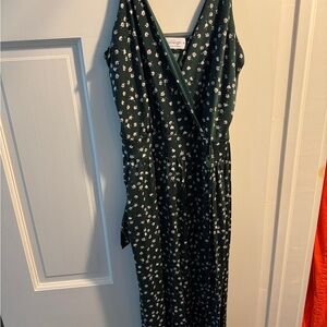 Kaileigh Blue V-Neck Sleeveless Maxi Jumpsuit